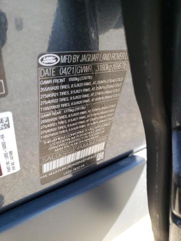 Photo 10 from auction – 2021 LAND ROVER RANGE ROVE with VIN SALGS2SE4MA447498