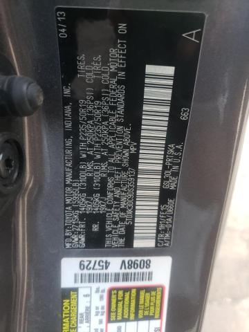 Photo 10 from auction – 2013 TOYOTA SIENNA SPO with VIN 5TDXK3DC9DS359137