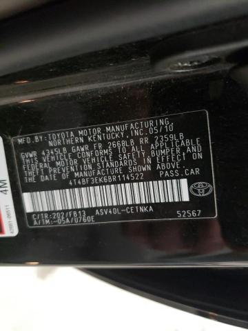Photo 10 from auction – 2011 TOYOTA CAMRY BASE with VIN 4T4BF3EK6BR114522