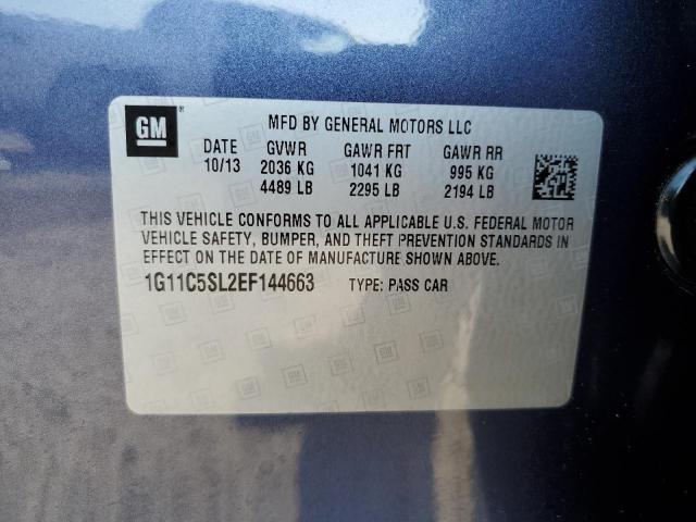 Photo 10 from auction – 2014 CHEVROLET MALIBU 1LT with VIN 1G11C5SL2EF144663