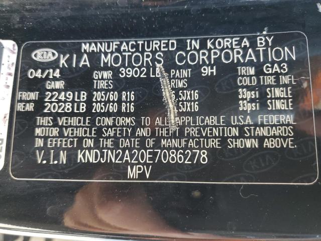 Photo 10 from auction – 2014 KIA SOUL with VIN KNDJN2A20E7086278