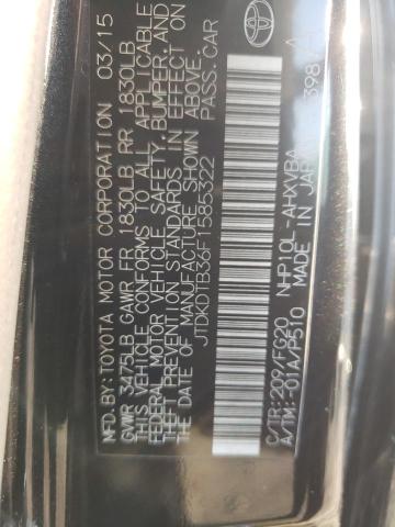 Photo 10 from auction – 2015 TOYOTA PRIUS C with VIN JTDKDTB36F1585322