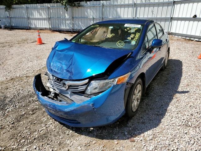 Photo 2 from auction – 2012 HONDA CIVIC LX with VIN 19XFB2F5XCE031674