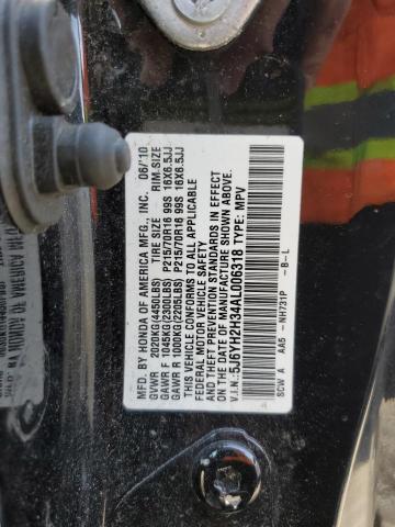 Photo 10 from auction – 2010 HONDA ELEMENT LX with VIN 5J6YH2H34AL006318