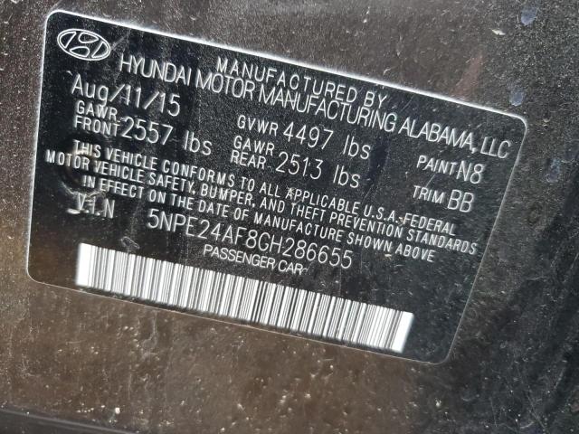 Photo 10 from auction – 2016 HYUNDAI SONATA SE with VIN 5NPE24AF8GH286655
