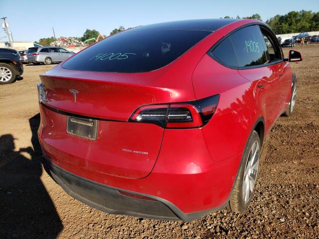 Photo 4 from auction – 2021 TESLA MODEL Y with VIN 5YJYGDEE9MF192228