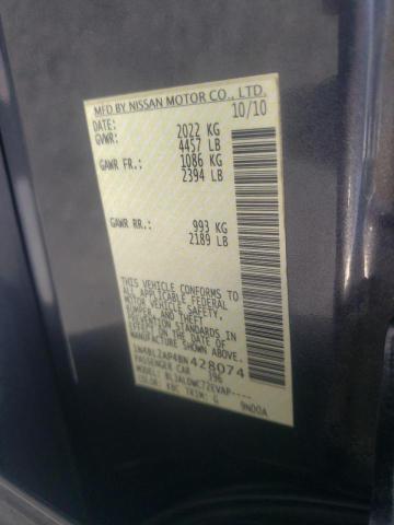 Photo 10 from auction – 2011 NISSAN ALTIMA SR with VIN 1N4BL2AP4BN428074