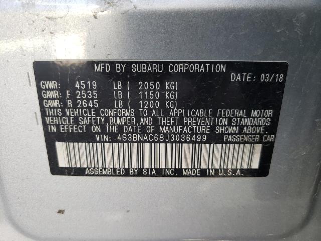 Photo 10 from auction – 2018 SUBARU LEGACY 2.5 with VIN 4S3BNAC68J3036499