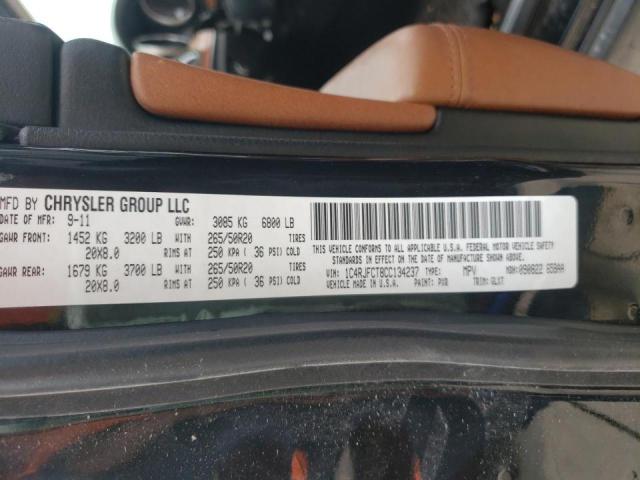 Photo 10 from auction – 2012 JEEP GRAND CHER with VIN 1C4RJFCT8CC134237
