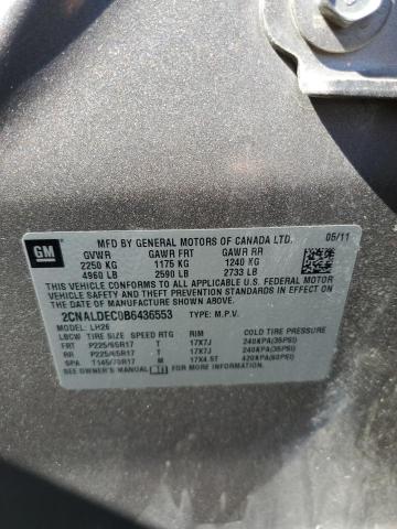 Photo 10 from auction – 2011 CHEVROLET EQUINOX with VIN 2CNALDEC0B6436553