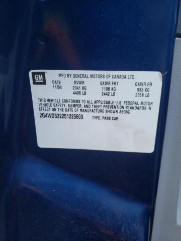 Photo 10 from auction – 2005 BUICK LACROSSE C with VIN 2G4WD532251225603