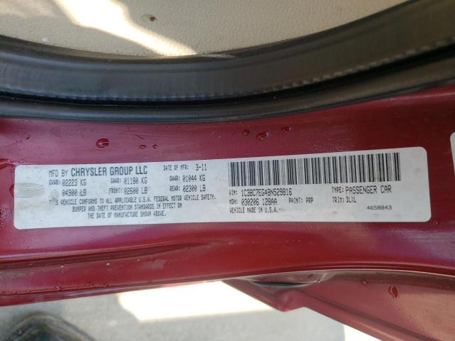 Foto 10 de la subasta – 2011 CHRYSLER 200 LIMITE con VIN 1C3BC7EG4BN529816