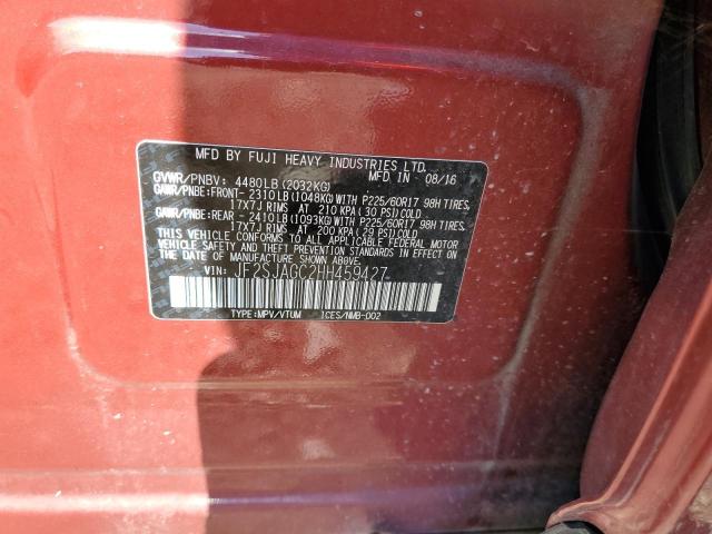 Photo 10 from auction – 2017 SUBARU FORESTER 2 with VIN JF2SJAGC2HH459427