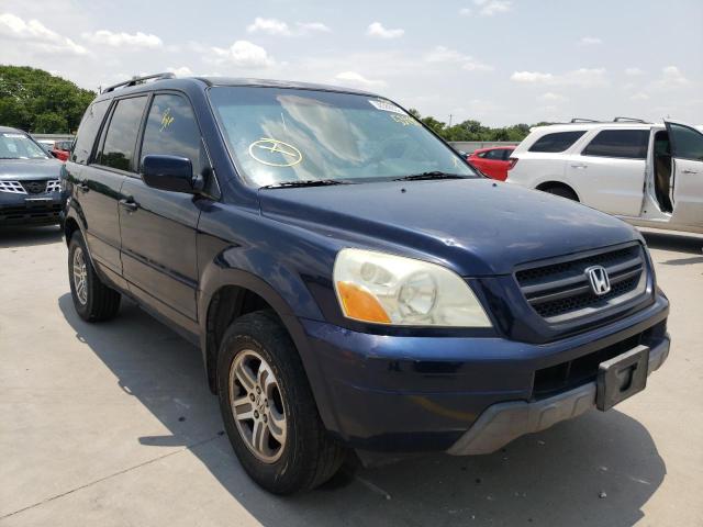 HONDA PILOT EXL 2004 with VIN 2HKYF18574H539392 - Photo from auction