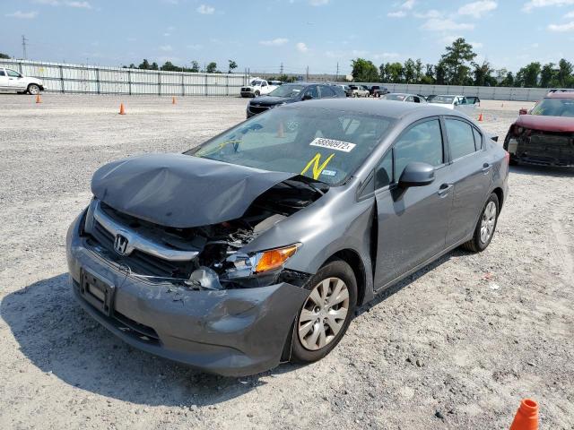 Photo 2 from auction – 2012 HONDA CIVIC LX with VIN 2HGFB2F56CH584909