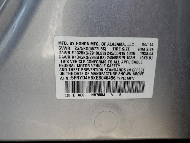 Photo 10 from auction – 2014 ACURA MDX TECHNO with VIN 5FRYD4H6XEB046496