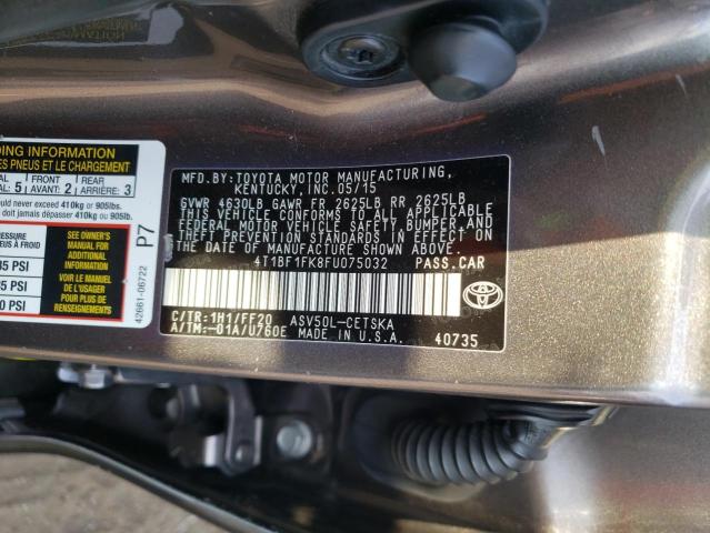 Photo 10 from auction – 2015 TOYOTA CAMRY LE with VIN 4T1BF1FK8FU075032