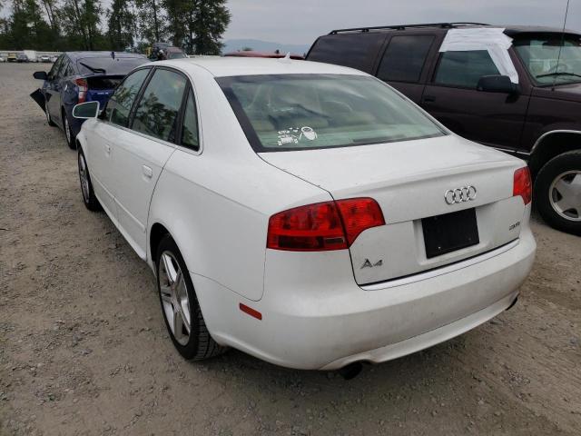 Photo 3 from auction – 2008 AUDI A4 2.0T with VIN WAUAF78E78A010099