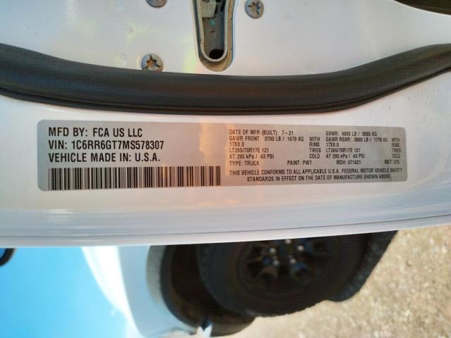 Photo 10 from auction – 2021 RAM 1500 CLASS with VIN 1C6RR6GT7MS578307