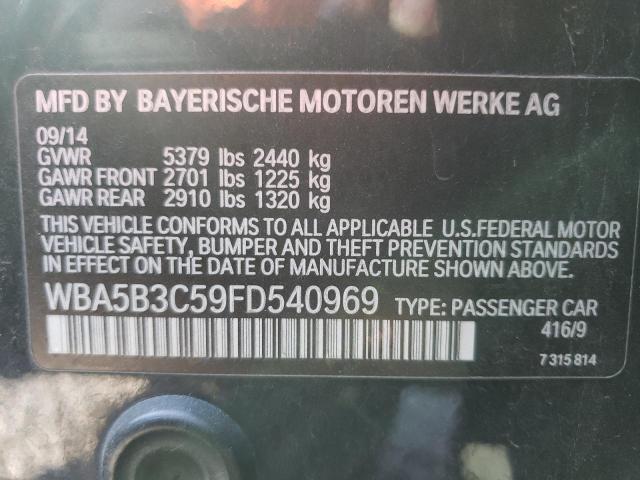 Photo 10 from auction – 2015 BMW 535 XI with VIN WBA5B3C59FD540969