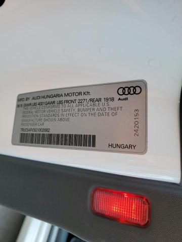 Photo 10 from auction – 2016 AUDI TT with VIN TRUC5AFV3G1002682