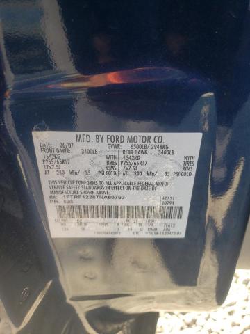 Photo 10 from auction – 2007 FORD F150 with VIN 1FTRF12287NA86763