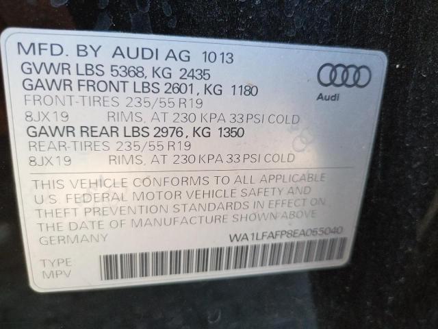 Photo 10 from auction – 2014 AUDI Q5 PREMIUM with VIN WA1LFAFP8EA055040