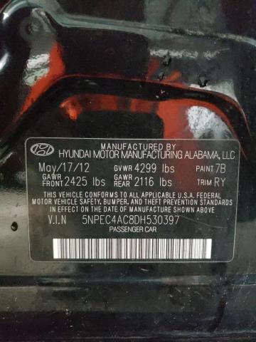Photo 10 from auction – 2013 HYUNDAI SONATA SE with VIN 5NPEC4AC8DH530397
