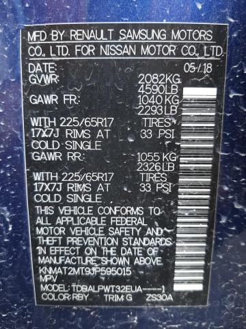 Photo 10 from auction – 2018 NISSAN ROGUE S with VIN KNMAT2MT9JP595015