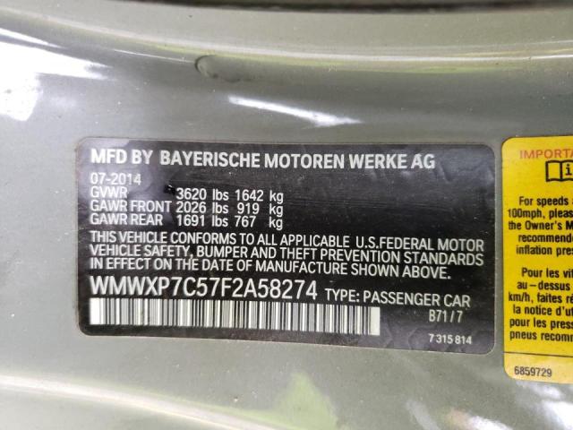 Photo 10 from auction – 2015 MINI COOPER S with VIN WMWXP7C57F2A58274