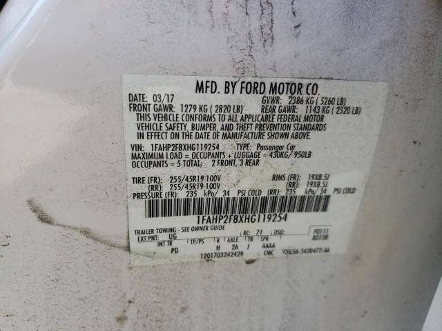 Zdjęcie 10 z aukcji – 2017 FORD TAURUS LIM z VIN 1FAHP2F8XHG119254