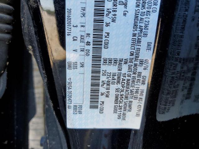 Photo 10 from auction – 2016 FORD FOCUS ST with VIN 1FADP3L95GL281199