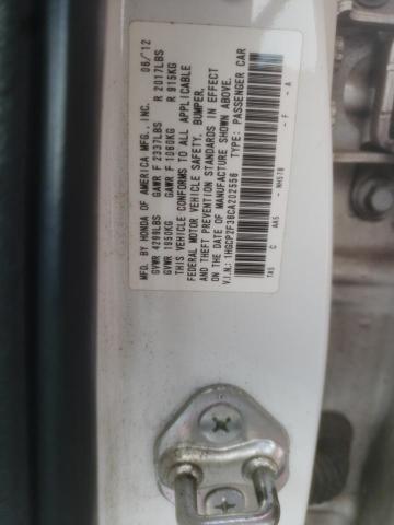 Photo 10 from auction – 2012 HONDA ACCORD LX with VIN 1HGCP2F36CA202556