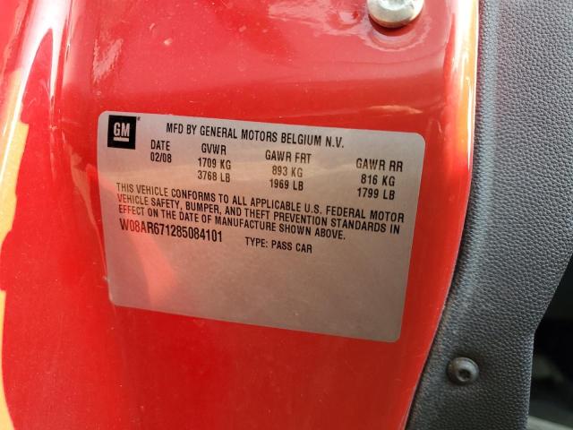 Photo 10 from auction – 2008 SATURN ASTRA XE with VIN W08AR671285084101