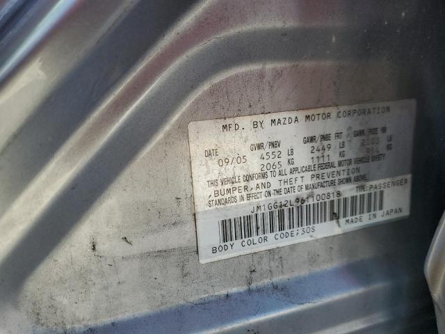 Photo 10 from auction – 2006 MAZDA SPEED 6 with VIN JM1GG12L961100818