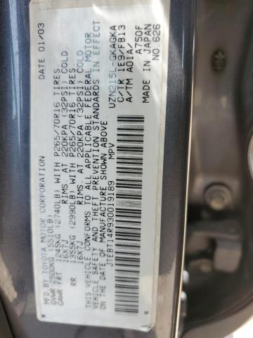Photo 10 from auction – 2003 TOYOTA 4RUNNER SR with VIN JTEBT14R930019189