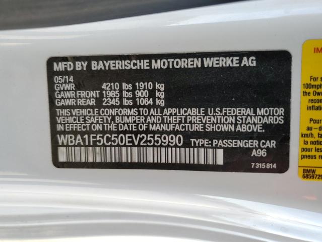 Photo 10 from auction – 2014 BMW 228 I with VIN WBA1F5C50EV255990