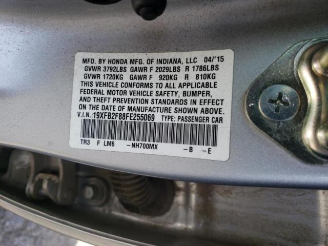 Photo 10 from auction – 2015 HONDA CIVIC EX with VIN 19XFB2F88FE255069