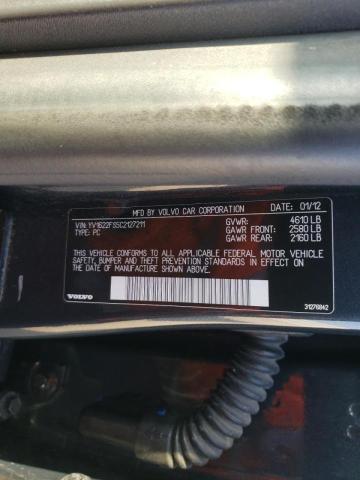 Photo 10 from auction – 2012 VOLVO S60 T5 with VIN YV1622FS5C2127211