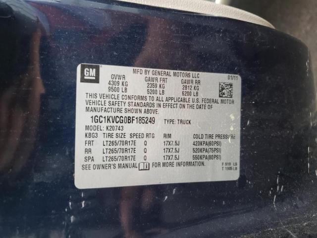 Zdjęcie 10 z aukcji – 2011 CHEVROLET SILVERADO z VIN 1GC1KVCG0BF185249