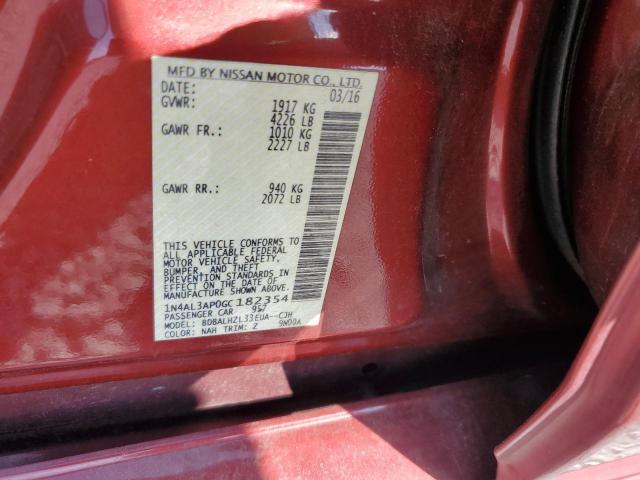 Photo 10 from auction – 2016 NISSAN ALTIMA 2.5 with VIN 1N4AL3AP0GC182354