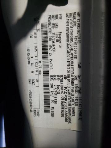 Photo 10 from auction – 2014 FORD FOCUS SE with VIN 1FADP3K23EL336055