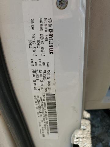 Photo 10 from auction – 2008 DODGE GRAND CARA with VIN 1D4HN11H68B161535