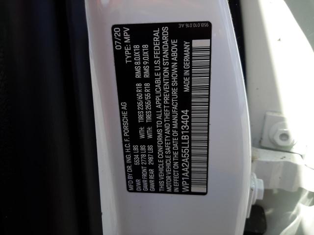 Photo 10 from auction – 2020 PORSCHE MACAN with VIN WP1AA2A55LLB13404