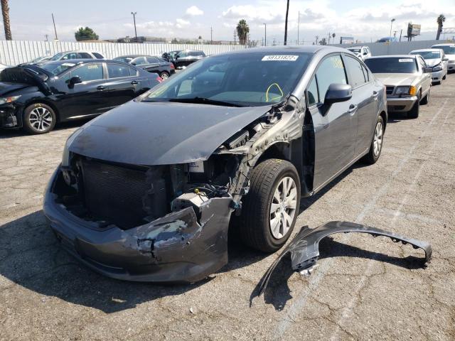 Photo 2 from auction – 2012 HONDA CIVIC LX with VIN 19XFB2F56CE305646