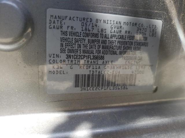 Photo 10 from auction – 2015 NISSAN VERSA NOTE with VIN 3N1CE2CP1FL356586