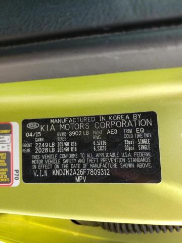 Photo 10 from auction – 2015 KIA SOUL with VIN KNDJN2A26F7809312