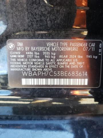 Photo 10 from auction – 2011 BMW 328 I with VIN WBAPH7C53BE683614