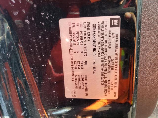 Photo 10 from auction – 2009 CHEVROLET AVALANCHE with VIN 3GNFK32049G176701
