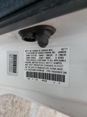 Photo 10 from auction – 2017 HONDA CIVIC LX with VIN 2HGFC4B01HH306168